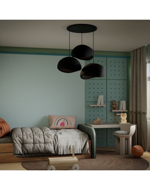 Lustre Wabi Sabi Haze & Hues noir - 30x3 cm