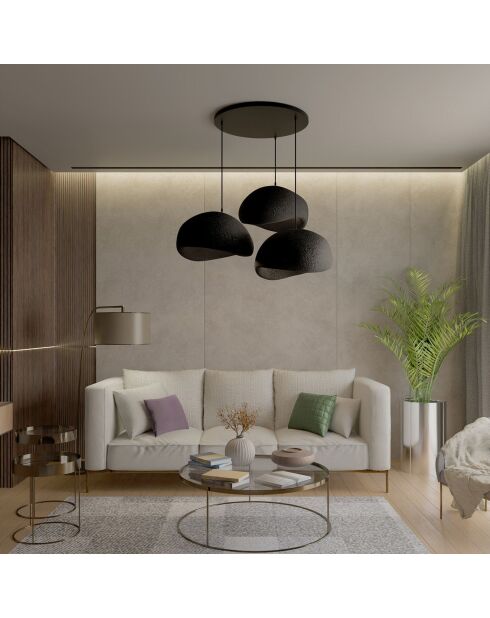 Lustre Wabi Sabi Haze & Hues noir - 30x3 cm