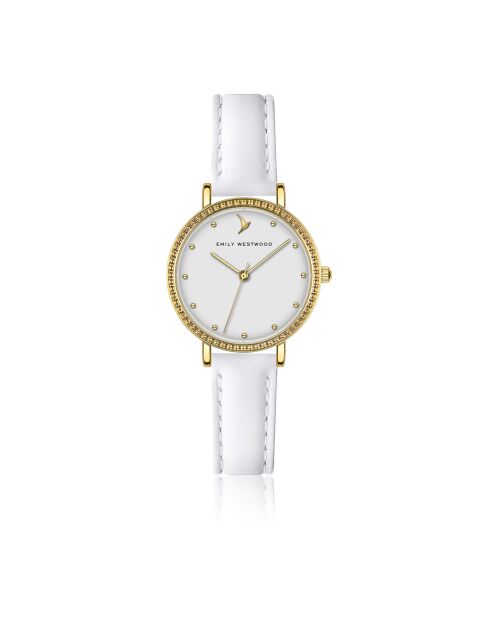Montre en Cuir blanche