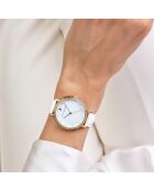 Montre en Cuir blanche