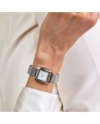 Montre en Acier mesh argentée