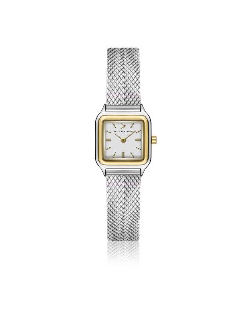 Montre en Acier mesh argentée