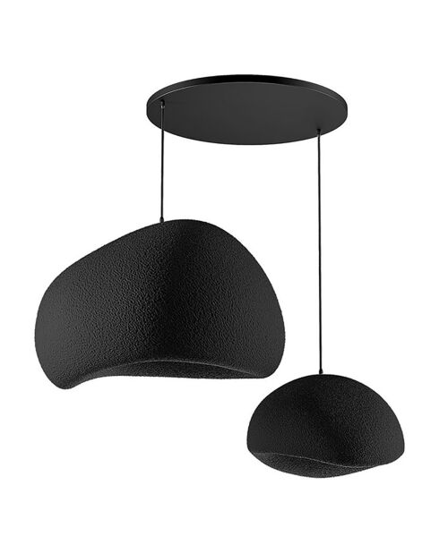 Lustre Wabi Sabi Rawbends noir - 30x3 cm