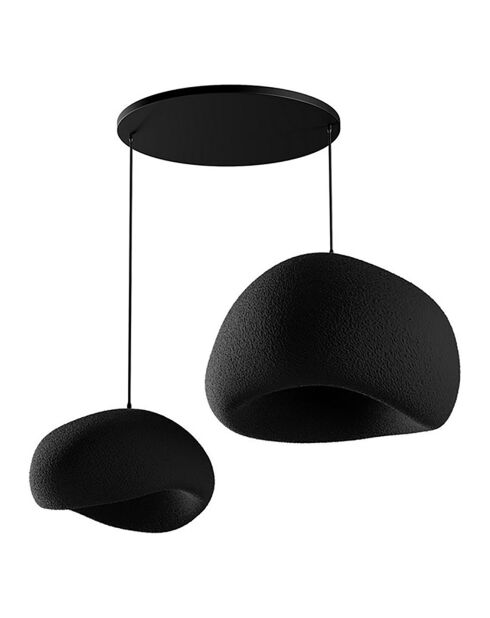 Lustre Wabi Sabi Rawbends noir - 30x3 cm