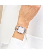 Montre en Acier argenté/rose doré