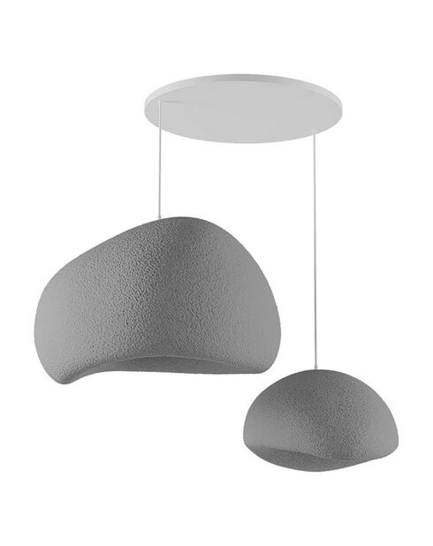 Lustre Wabi Sabi Rawbends gris béton - 30x3 cm