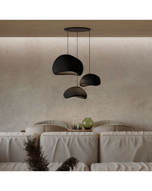 Lustre Wabi Sabi Stillforms noir - 30x3 cm