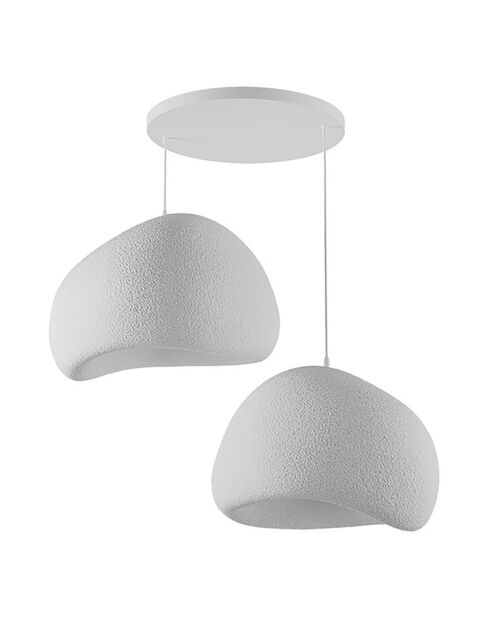 Lustre Wabi Sabi Barecasts blanc - 30x3 cm