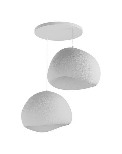 Lustre Wabi Sabi Barecasts blanc - 30x3 cm