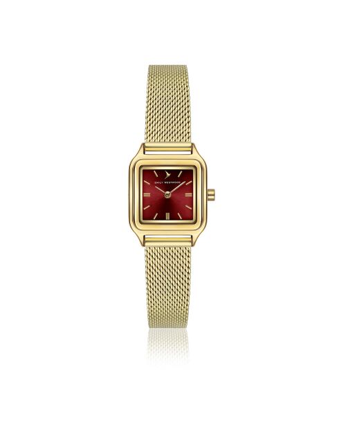 Montre en Acier mesh dorée