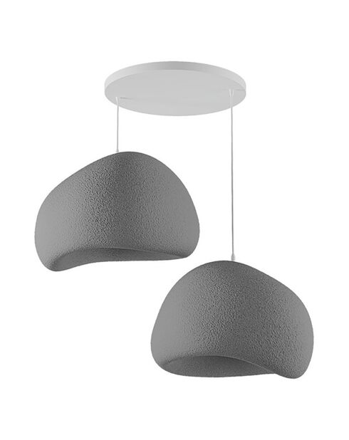 Lustre Wabi Sabi Barecasts gris béton - 30x3 cm