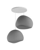 Lustre Wabi Sabi Barecasts gris béton - 30x3 cm