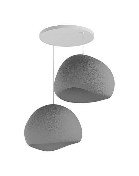 Lustre Wabi Sabi Barecasts gris béton - 30x3 cm