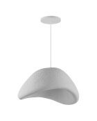 Suspension Wabi Sabi Nomu blanche - 14x3 cm