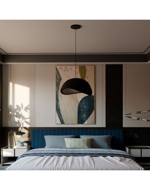 Sospensione nera Wabi Sabi Nomu - 14x3 cm