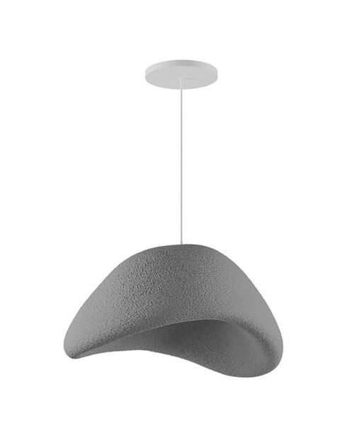 Suspension Wabi Sabi Nomu gris béton - 14x3 cm