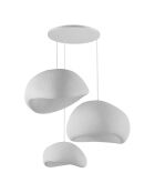 Lustre Wabi Sabi Mossgreys blanc - 30x3 cm