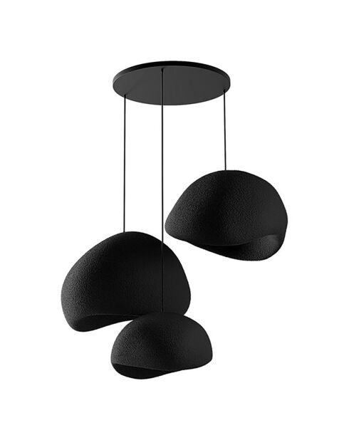 Lustre Wabi Sabi Mossgreys noir - 30x3 cm