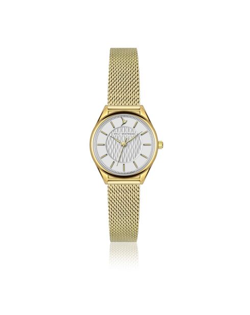 Montre en Acier mesh dorée