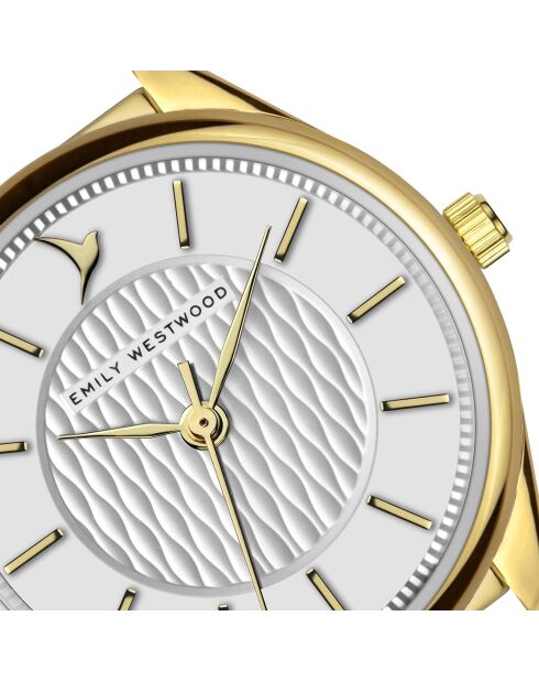 Montre en Acier mesh dorée
