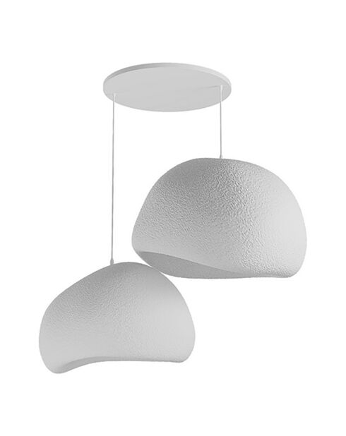 Lustre Wabi Sabi Chalkforms blanc - 30x3 cm