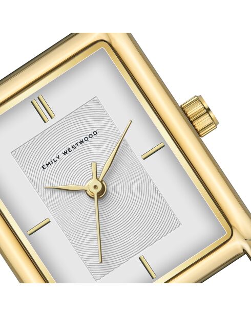 Montre en Acier mesh dorée