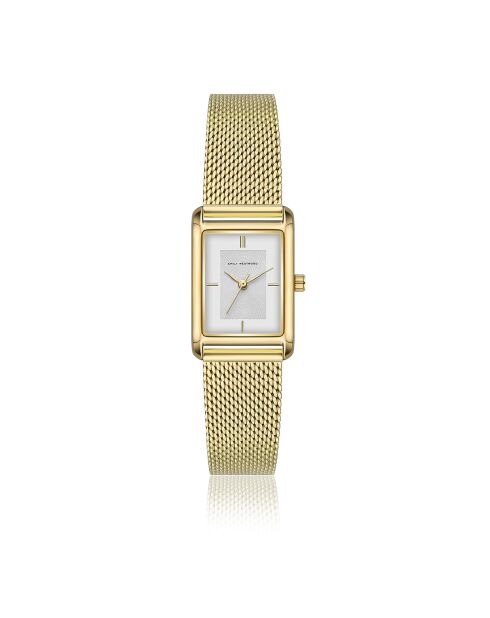Montre en Acier mesh dorée