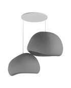 Lustre Wabi Sabi Chalkforms gris béton - 30x3 cm