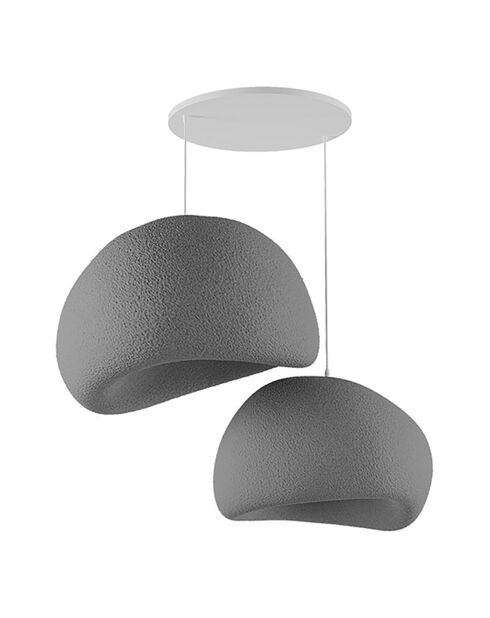 Lustre Wabi Sabi Chalkforms gris béton - 30x3 cm