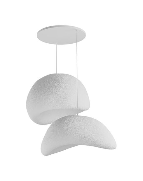 Lustre Wabi Sabi Plasterglows blanc - 30x3 cm