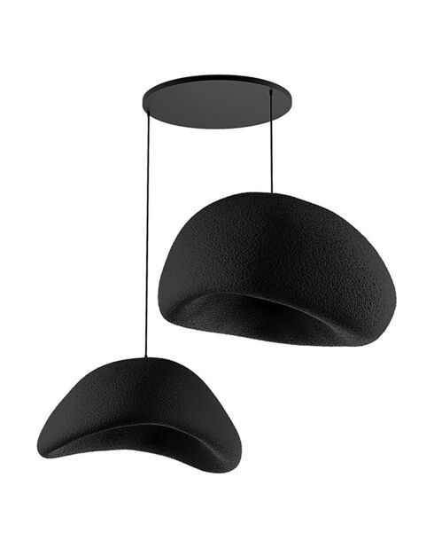 Lustre Wabi Sabi Plasterglows noir - 30x3 cm
