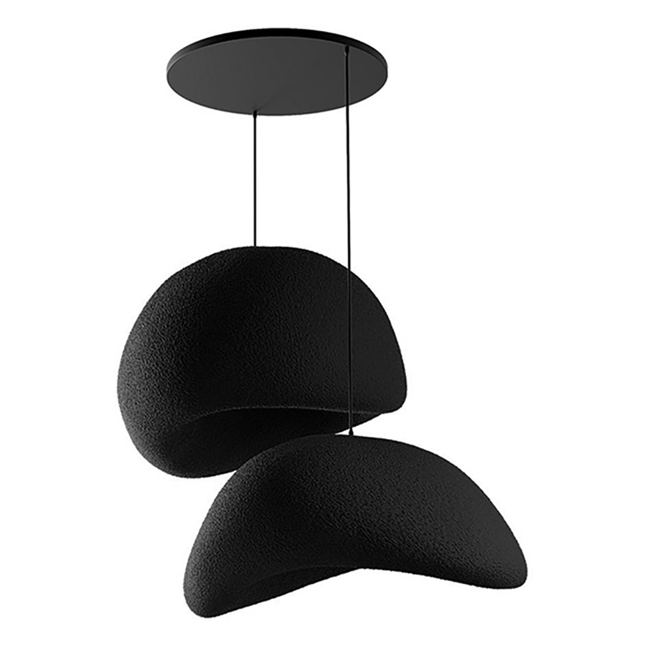 Lustre Wabi Sabi Plasterglows noir - 30x3 cm
