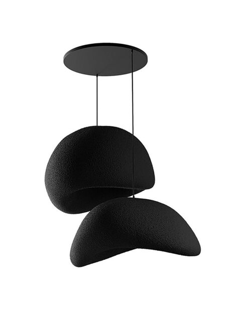 Lustre Wabi Sabi Plasterglows noir - 30x3 cm