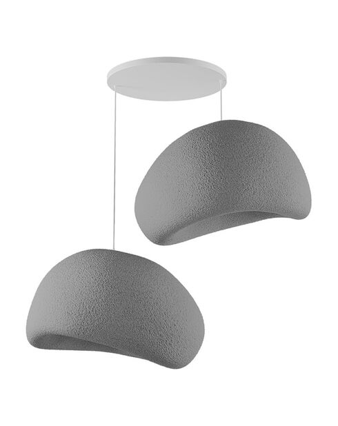 Lustre Wabi Sabi Dustfalls gris béton - 30x3 cm