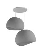 Lustre Wabi Sabi Dustfalls gris béton - 30x3 cm