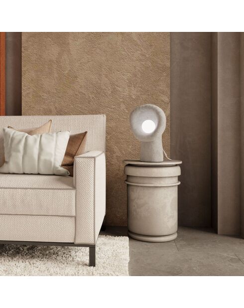 Lampe de Table Wabi Sabi Echo gris béton - 150x8 cm