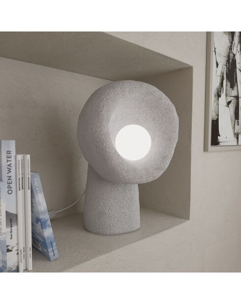 Lampe de Table Wabi Sabi Echo gris béton - 150x8 cm