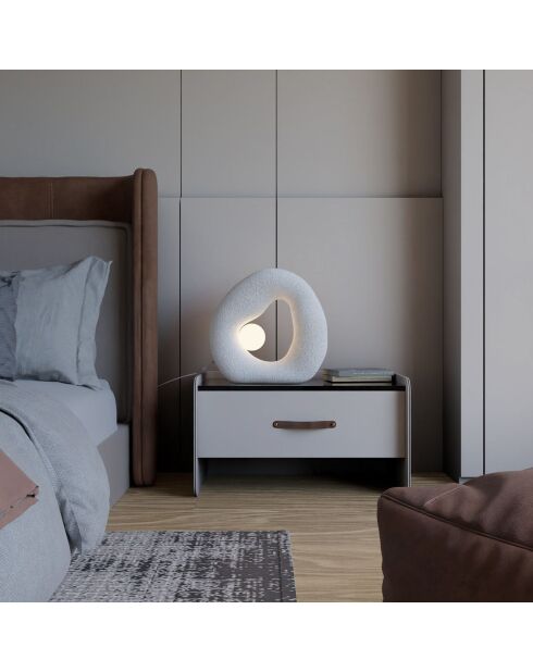 Lampe de Table Wabi Sabi Pond blanche - 150x8 cm