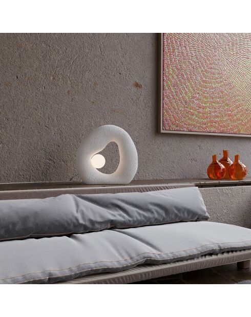 Lampe de Table Wabi Sabi Pond blanche - 150x8 cm