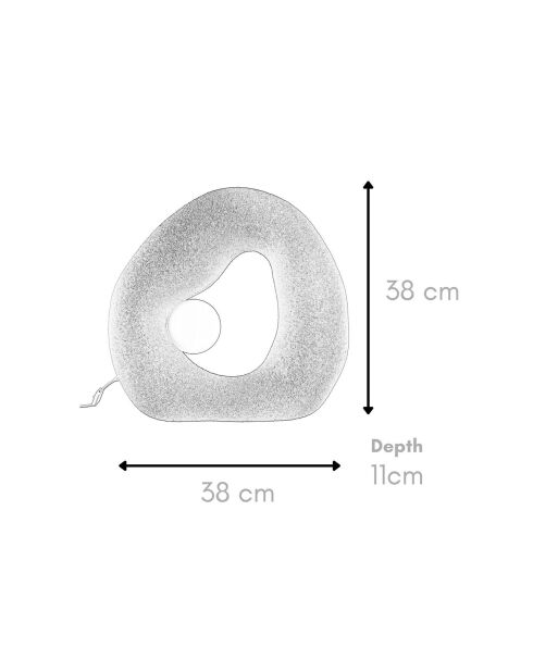 Lampe de Table Wabi Sabi Pond blanche - 150x8 cm