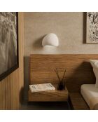 2 Appliques murales Wabi Sabi Arcus blanches - 26x15x23 cm