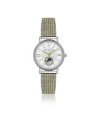 Montre en Acier mesh argenté/doré