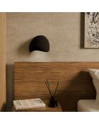 2 Appliques murales Wabi Sabi Arcus noires - 26x15x23 cm
