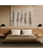 2 Appliques murales Wabi Sabi Arcus noires - 26x15x23 cm