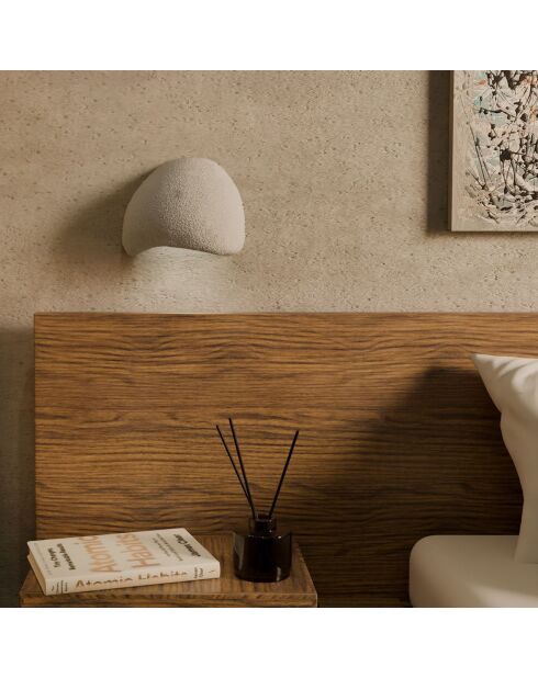 2 Appliques murales Wabi Sabi Arcus gris béton - 26x15x23 cm