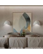 2 Appliques murales Wabi Sabi Shell blanches - 35x17x24 cm