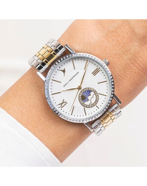 Montre en Acier argenté/doré