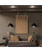 2 Appliques murales Wabi Sabi Shell noires - 35x17x24 cm