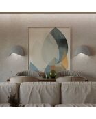 2 Appliques murales Wabi Sabi Shell gris béton - 35x17x24 cm