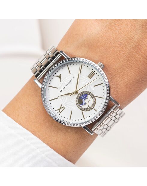 Montre en Acier argentée